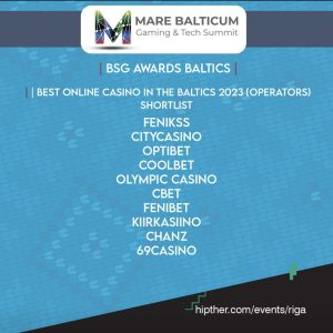 Mare Balticum BSG Awards 2023 Fenikss Casino